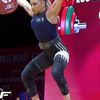 Mihaela Cambei, record european la stilul smuls (FOTO: captură video Facebook @ European Weightlifting Federation)