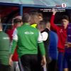 Altercație între staffurile celor de la FC Bihor și Sepsi, în meciul din Liga 2. Foto: captură Prima Sport.
