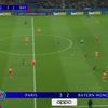 Al doilea gol marcat de Khvicha Kvaratskhelia în meciul PSG - Bayern 5-4. Foto: Captură, Prima Sport
