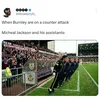 Cascadă de memeuri, după ce Burnley l-a numit „interimar” pe Michael Jackson (foto: X)