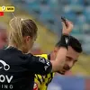 Golul lui Florin Purece din Oțelul - Metaloglobus. Foto: captură Prima Sport