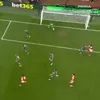 Golul marcat de Bukayo Saka în meciul Arsenal - Atletico Madrid (1-0). Foto: Captură Prima Sport