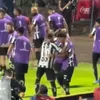 Neymar și fiul lui Robinho, după golul din Copa Sudamericana (FOTO: captură Instagram/giuaraki)