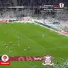Rolele de hârtie aruncate la începutul meciului U Cluj - Rapid. Foto: Captură Prima Sport