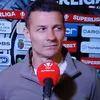 Gâlcă a refuzat să răspundă până nu s-a făcut liniște pe hol, la Cluj. Capturi Digi Sport (2).jpg