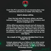 Postarea prin care Cork City a anunțat că părăsește platforma X (FOTO: x.com/CorkCityFC)