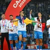 Festivitatea de premiere a noii campioane: Craiova a primit medaliile pentru titlul câștigat în Superliga (foto: Raed Krishan/GOLAZO.ro)