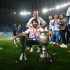 Filipe Coelho și stafful său,  alături de Nicușor Bancu (foto: Raed Krishan/GOLAZO.ro)