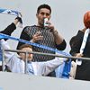 Claudiu Manda și Lia Olguța Vasilescu în tribunele stadionului „Ion Oblemenco” FOTO Raed Krishan/GOLAZO.ro
