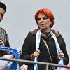 Claudiu Manda și Lia Olguța Vasilescu în tribunele stadionului „Ion Oblemenco” FOTO Raed Krishan/GOLAZO.ro