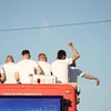 Traseul campionilor cu autocarul descoperit a început / foto: Vlad Nedelea/GOLAZO.ro