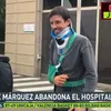 Alex Marquez, la ieșirea din spital / foto: capturi video X/JugoneslaSexta