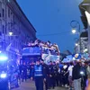 Jucătorii Craiovei au plecat din Piața Mihai Viteazul / foto: Raed Krishan/GOLAZO.ro