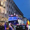 Jucătorii Craiovei au plecat din Piața Mihai Viteazul / foto: Raed Krishan/GOLAZO.ro