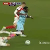 Faultul lui Kai Havertz din meciul Arsenal - Burnley Foto captura ecran X.jpeg