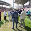 Corvinul va evolua pe stadionul „Francisc Neuman” din Arad. Foto: Facebook/FC Corvinul 1921 Hunedoara