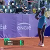 Jaqueline Cristian a câștigat setul secund în meciul cu Victoria Mboko. Foto: Captură „X”, @WTA
