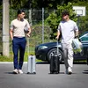 Alexandru Dobre și Andrei Borza la Mogoșoaia (FOTO: Facebook @Echipa națională de fotbal a României)