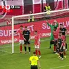 Joyskim Dawa, gol în minutul 10 al meciului Dinamo - FCSB. Foto: Captură Prima Sport