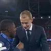Aleksander Ceferin a uitat să-i dea medalia lui Marquinhos. Foto: captură X/@footballontnt