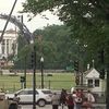 Construcția arenei din fața Casei Albe dedicată evenimentului UFC. Foto: captură video BBC