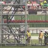Construcția arenei din fața Casei Albe dedicată evenimentului UFC. Foto: captură video BBC