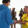 Momentul în care James Rodriguez o ignoră pe fiica președintelui Columbiei. Foto: „X”, @elojodelsalmon