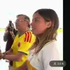 Momentul în care James Rodriguez o ignoră pe fiica președintelui Columbiei. Foto: „X”, @elojodelsalmon