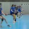 Junioarele de la CSM București, la pregătirea dinaintea meciului cu Gyor. FOTO: Facebook / CSM București