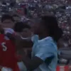 Rafa Leao, în timpul „ciocnirii” cu Ivan Roman la amicalul Portugalia - Chile 2-1