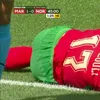 Accidentarea suferită de Abde Ezzalzouli în meciul cu amical cu Norvegia. Foto: Captură „X”, @MPlusDeportes