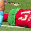 Accidentarea suferită de Abde Ezzalzouli în meciul cu amical cu Norvegia. Foto: Captură „X”, @MPlusDeportes