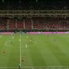 Multe locuri neocupate pe stadion la meciul Coreea de Sud - Cehia. Foto: X