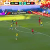 Golul marcat de Vinicius în Brazilia - Maroc 1-1. Foto: captură X/@DiAmbazzador