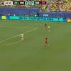 Gestul lui Bouaddi în meciul Brazilia - Maroc 1-1. L-a aplaudat pe Chadi Riad, coechipierul său (captură AntenaPlay)