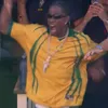 Travis Scott a sărbătorit intens golul lui Vinicius, la meciul Brazilia - Maroc 1-1 (captură AntenaPlay)