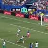 Kylian Mbappe a celebrat golul cu Senegal mimând cântatul la flaut. Foto: captură X/@smartsportsbet_