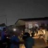 Fanii au ieșit pe străzile din Kinshasa pentru a sărbători remiza cu Portugalia. Foto: captură X / @eldesmarque