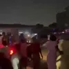 Fanii au ieșit pe străzile din Kinshasa pentru a sărbători remiza cu Portugalia. Foto: captură X / @eldesmarque
