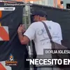 Borja Iglesias nu a putut intra imediat în zona de antrenament a naționalei Spaniei. Foto: Captură „X”, @elchiringuitotv