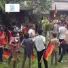 Un fermier din Bangladesh a desfășurat un steag al Germaniei de 7,5 kilometri, pentru a-și arăta susținerea la Cupa Mondială. Foto: YouTube / @BangladeshPratidin