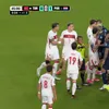 Galarza a „furat” ceasul arbitrului în timpul meciului Turcia - Paraguay FOTO Captură video Antena Play