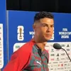 Ronaldo a ignorat un jurnalist care l-a întrebat despre golurile lui Messi. Foto: captură X/@Crackbol10