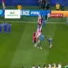 Momentul în care Djed Spence ar fi refuzat să dea mâna cu Thomas Partey. Foto: Captură „X”, @Footballtweet