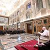 David Popovici s-a dus la Vatican înainte de revenirea în bazinul  în care a scris istorie. Foto: vatican.va