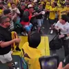Fanii Ecuadorului s-au luat la bătaie în Times Square. Foto: „X”, @Awaydays23