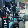 George Russell a sărbătorit după ce a câștigat Marele Premiu al Austriei. Foto: „X” / @F1
