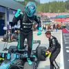 George Russell a sărbătorit după ce a câștigat Marele Premiu al Austriei. Foto: „X” / @F1