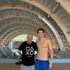Dan Petrescu, apariție surprinzătoare la Bazinul Didactic de Înot de la Cornu (FOTO: Facebook @ Barracuda Clubul Sportiv)