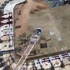 Noul stadion „Nicolae Dobrin” din Pitești începe să prindă contur. Foto: Facebook, @Constructii Erbasu
